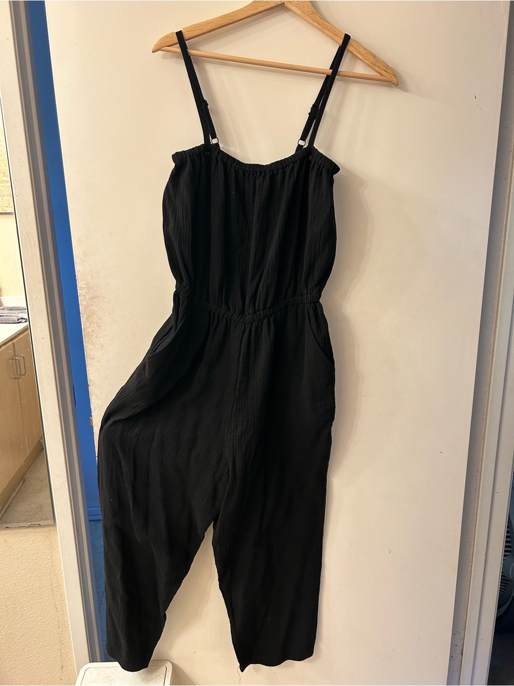 Rachel Pally Black Sleeveless Jumpsuit with Adjustable Straps